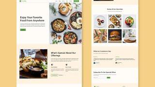 HTML5 & SCSS & JAVASCRIPT : How to Build a Professional ' Food / Restaurant '  Website From Scratch