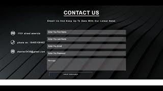 How To Create Responsive Contact Section Using HTML & CSS