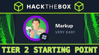 Tier 2: Markup - HackTheBox Starting Point - Full Walkthrough