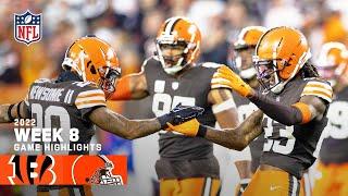 Cincinnati Bengals vs. Cleveland Browns | 2022 Week 8 Game Highlights