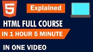 HTML Tutorial for Beginners | HTML Crash Course 2021 | HTML Crash Course In 1 Hour