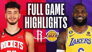 Los Angeles Lakers vs. Houston Rockets Full Game Highlights | Jan 16 | 2022-2023 NBA Season