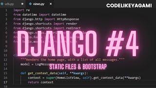 Django Tutorial #4 | Static Files & Bootstrap