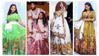 ????#Habesha kemis #Ethiopian cultural #dress new style best#ethiopian traditional #የሀበሻ ልብሶች❤️