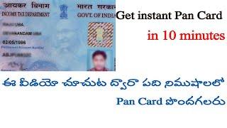 How to apply for Pan Card online - Get Instant E-PAN in 10 minutes||David Web Tech