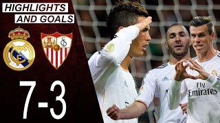 Real Madrid vs Sevilla 7-3 | Highlights & Goals | La Liga 13/14 | Cristiano Ronaldo Hattrick