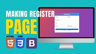 CodingIs!Fun | Tutorial Membuat Register Page HTML & CSS & Bootstrap 2023