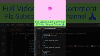 Pure Bouncing Ball Animation Effect HTML and CSS Shorts Video Web Tutorial Tamil #html #css #shorts