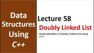 Insert Operation in Doubly Linked List using C++ | Data Structure and Algorithm Tutorial - 58