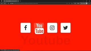 CSS 3D SOCIAL MEDIA ICON HOVER EFFECTS USING CSS & JAVASCRIPT | SOCIAL MEDIA ICON FOR WEBSITE