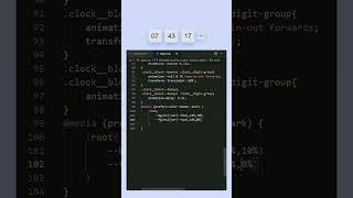 Digital Clock Using HTML CSS and JavaScript #shorts