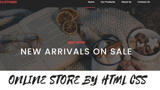 How to make a online store by html CSS bootstrap  |  source code