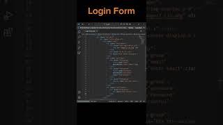 Login Form | Using HTML CSS BOOTSTRAP #html #css #shortsvideo #programming #shorts #bootstrap