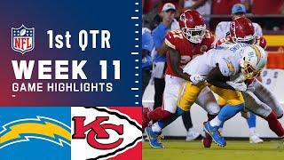 Los Angeles Chargers vs. Kansas City Chiefs Full Highlights 1st QTR | NFL Week 11, 2022