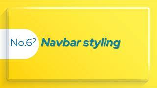 6.2- Modern website UI landing page | HTML, CSS, Bootstrap 5.1 | Navbar Styling