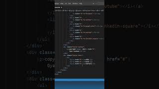 How to design a footer in webpage | easy & simple #shorts #ytshorts #trending