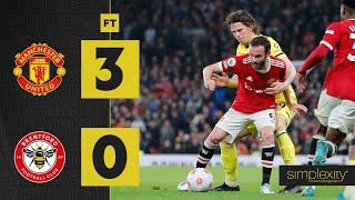 MANCHESTER UNITED 3 BRENTFORD 0 | Premier League | Fernandes, Ronaldo, and Varane on target