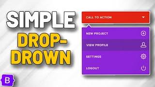 Learn How to Make a HOT DROPDOWN MENU in Bootstrap