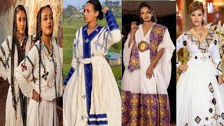 Ethiopian Traditional Clothes/Habesha Kemis/Cultural Dress/Habesha kemis New Design 2022