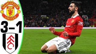 Manchester United vs Fulham 3-1 - All Goals & Highlights 19/03/2023 HD