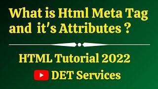 Html Tutorial | What is Meta Tag & it's Attributes ? | SEO with Meta Tag | seo | Meta Tag #39