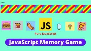 How to Create JavaScript Memory Game. Card Matching Game JavaScript, HTML, CSS. JavaScript Projects