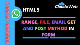 #8 HTML5 CSS3 BOOTSTRAP | Range type | file Type | email Type in from tag | get & post method