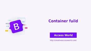 Part 2 - Bootstrap container fuild  | what is container fuild | Bootstrap tutorial for beginners