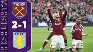 West Ham vs Aston Villa 2-1 Highlights Goals - Premier League 2021-2022