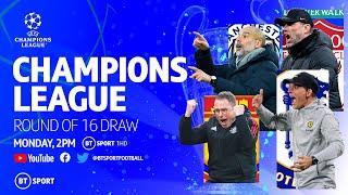 UEFA Champions League 2021/22 Round Of 16 Draw Featuring Chelsea, Liverpool, Man City and Man Utd