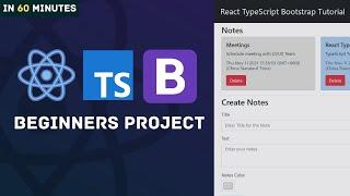 Learn React TypeScript & Bootstrap with one Project | React TypeScript Tutorial for Beginners