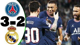 PSG vs Real Madrid (3-2) | All Goals & Match Highlights | English Commentary HD