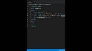 VS Code emmet To write HTML Syntax with a shortcut #shorts #html #htmlshorts #htmlcssjavascript #css