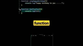 function | javascript tutorial #shorts #html #javascript