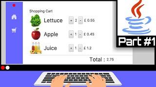 Shopping Cart Java Project | Part #1 | Java OOP Project | JavaFX