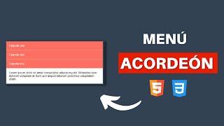 Acordeón básico funcional con solo HTML y CSS
