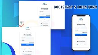 Responsive Login Form Using Bootstrap 5 | Bootstrap 5 Login Form | Bootstrap 5 Projects In Hindi