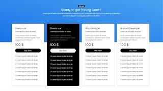 "Upgrade Your Design Skills - Create a Responsive Pricing Card with Bootstrap 5!"