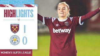 West Ham 1-0 Leicester City | Late Atkinson Goal Seals Wins | Women's Super League Highlights