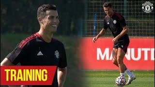 Cristiano Ronaldo's return to Carrington | Training | Manchester United v Newcastle United