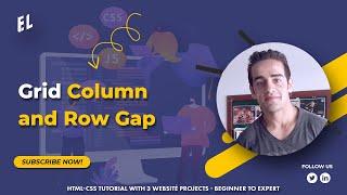 HTML-CSS Tutorial Lesson 66: Grid Column and Row Gap - Grid #6