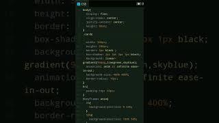 Card background animation with HTML & CSS || Background animation #html #css #shorts #cssanimation