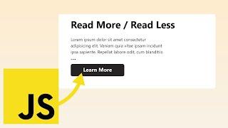 Let's Create Read More / Read Less Project Using HTML5, CSS3 and JAVASCRIPT #HuXnWebDev