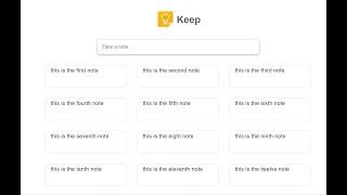 Build a Google Keep CRUD Notes Clone Using Localstorage in HTML5 CSS3 and Javascript