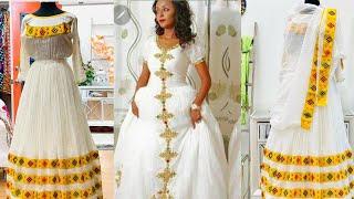 #habesha kemis #new style #new fashion #Ethiopia cultural #dress new  traditional #haddiszematube