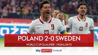 Poland secure World Cup spot with 2-0 win! | Poland 2-0 Sweden | International Highlights