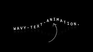 Text wave animation with html and css || Foolish Dev