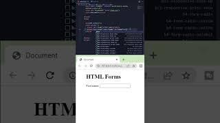 HTML Forms & Input Tags | #shorts #shortvideo #code #html #shortsvideo #reels #reelsvideo #html5