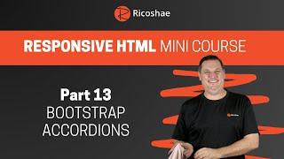 Bootstrap ACCORDIONS - Responsive HTML PART 13 - Mini Course