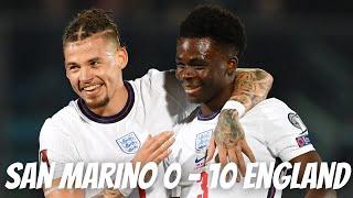 Bukayo Saka vs San Marino | San Marino 0 - 10 England | Arsenal News Today